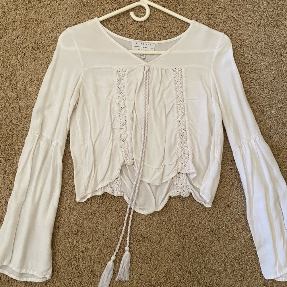 Kendall and Kylie cropped long sleeve